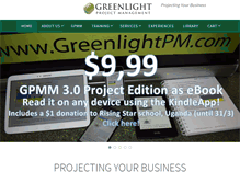 Tablet Screenshot of greenlightpm.com